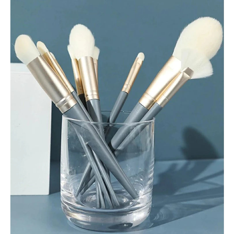 Kit 10 Pincéis Profissionais para Maquiagem – Esfumar, Contornar e Detalhar