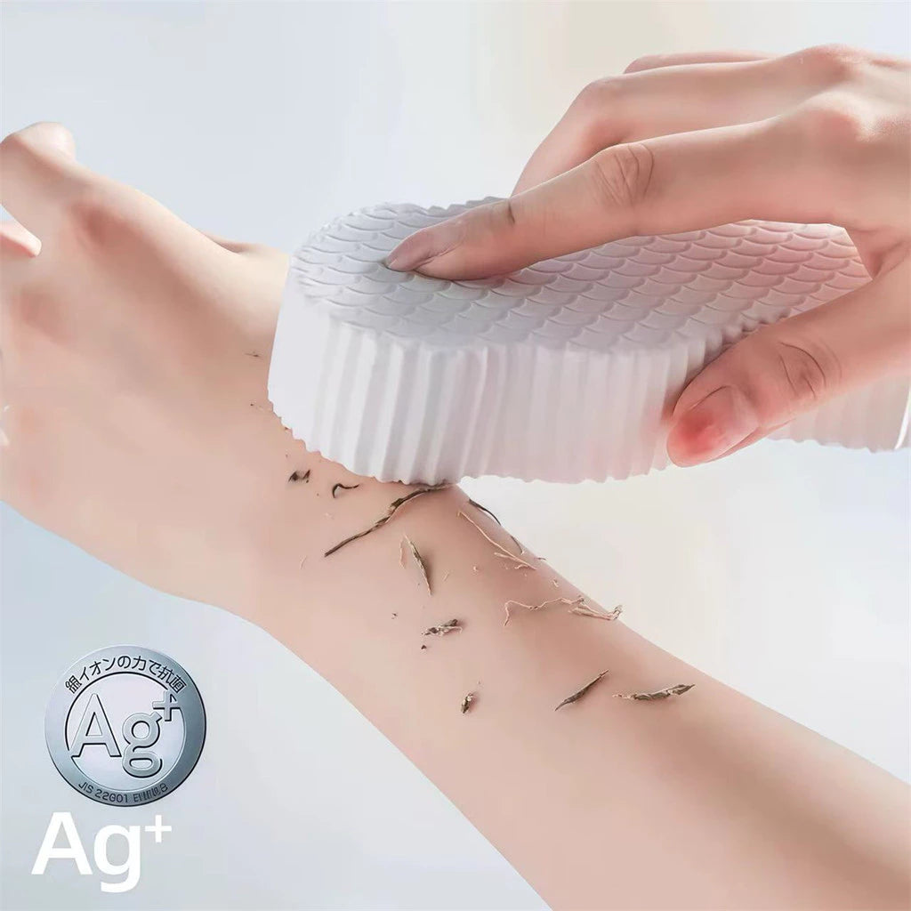 Kit 4 Esponjas Esfoliantes Corporais – Remove Pele Morta Sem Dor