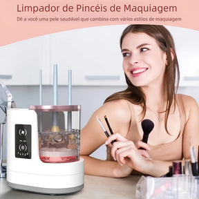 Limpador de Pincéis Pro+ – Limpeza e Secagem Automática 3 em 1