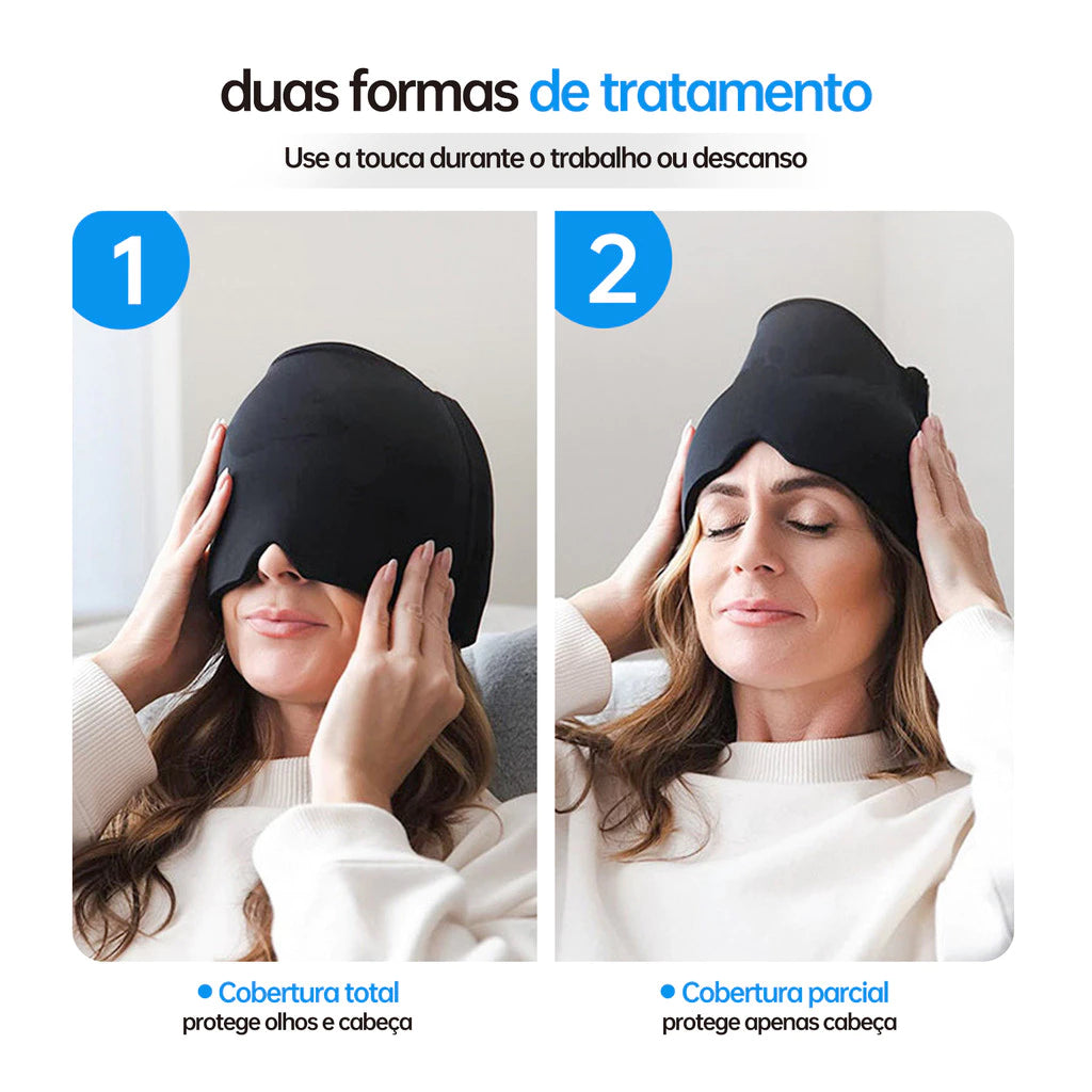 Touca Terapêutica de Alívio para Dor de Cabeça