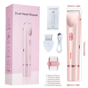 Depilador Elétrico Feminino 2 em 1 – Corpo + Biquíni à Prova d’Água